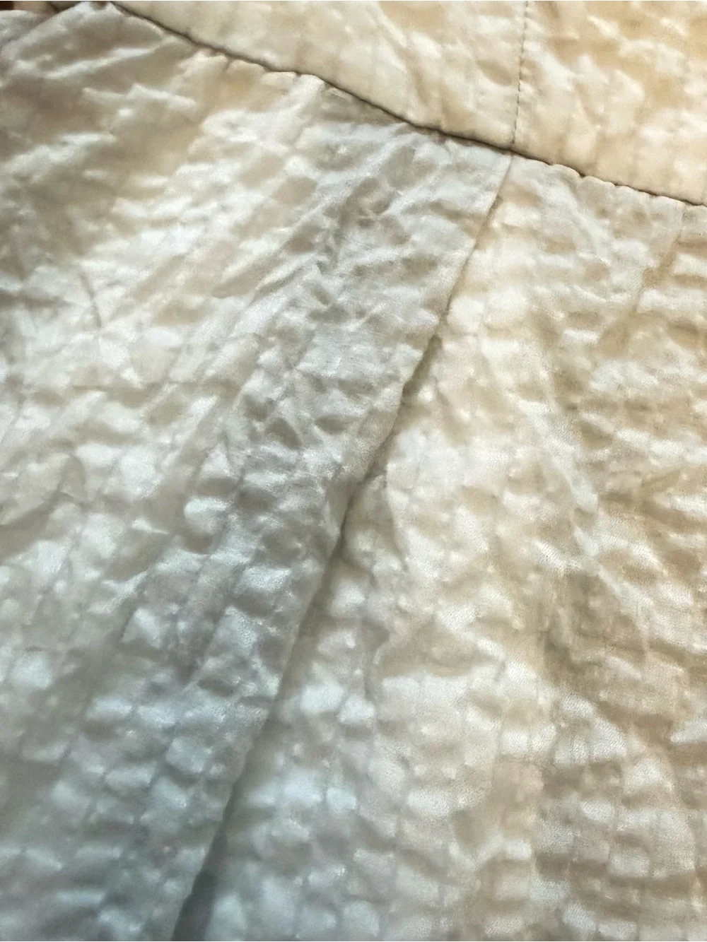 J. Crew Strapless Textured Cream Dress